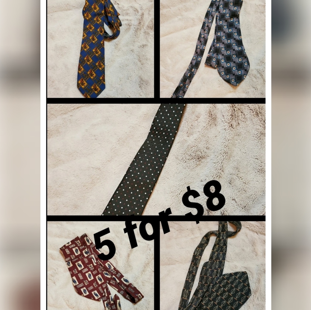 5 ties for $8